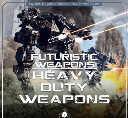 GameDev Market Futuristic Sci-Fi Laser Machine Guns Flamethrowers and Heavy Duty Weapons Sound Effects Library WAV MP3